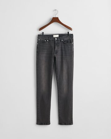 GANT Herren Extra Slim Fit Active Recover Jeans in Schwarz (33/32)