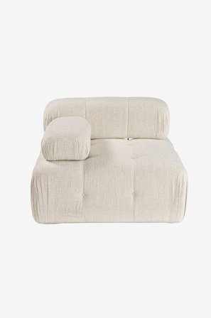 Hanah Home - 1-sits soffa Puca Left - Beige - Soffmoduler - Från Homeroom