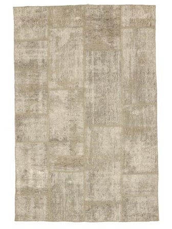 Käsinsolmittu Patchwork Matot 115X175 Itämainen Villamatto Oranssi/Beige Pieni Matto