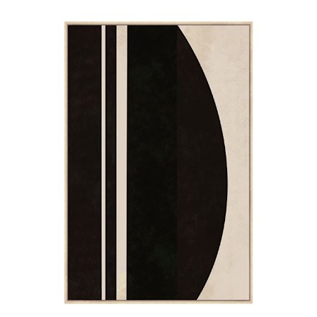 Seinätaide kankaalle kehyksillä, 80x120cm, Ruskea/Beige