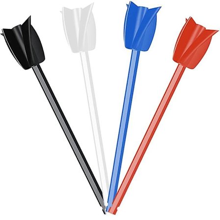 4 stk Epoxy Rørepinne Maling Rørepinne Kittet Cement Maling Mikser Tilbehør Med Bor Chuck For