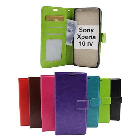Crazy Horse Wallet Sony Xperia 10 Iv 5g (xq-cc54) Röd