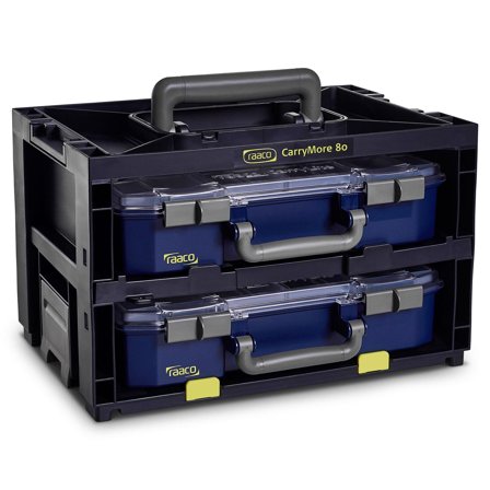 Raaco CarryMore Transportsystem med 2 CarryLite 80 enheder, Garageindretning & opbevaring