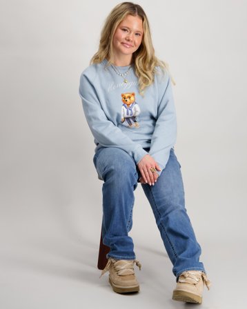 Baron Filou Pullover Bleu Pulls Fille - Kids Brand Store