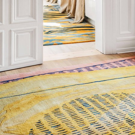 Large City Pear Rug - Terracotta/Yellow 250X350 Wool - Scandinavian design