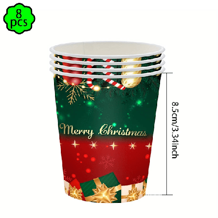 God jul fest servietter kopper tallerkener duk julefest pynt