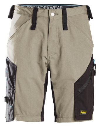 Snickers Workwear 6112 LiteWork Shorts khaki/svart Khaki/Svart, Klær