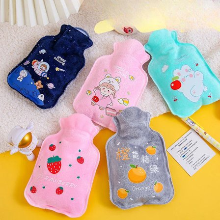 Cartoon Plush Water Injection Hot Water Bag Cute Mini Hand Warming Treasure for Girls to Keep Warm and Apply to Their Stomach