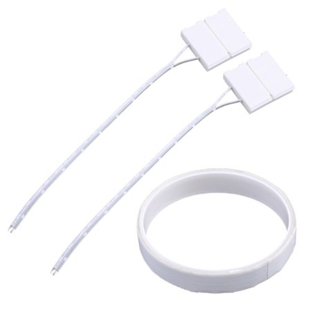 16AWG 1-10M Skjult Flat Elektrisk Kabel 2 Leder Lim Bak Kobbertråd for Lyd LED Belysning og Mer 1m