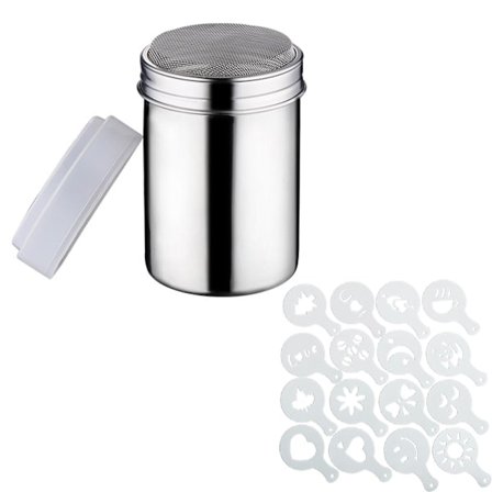 16 Rustfrit Stål Barista Skabelon til Latte Art, Cappuccino Dekoration og Bagning