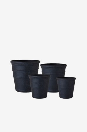 Wikholm Form - Krukke Majvor S/4 - Svart - Krukker & vaser - Fra Homeroom