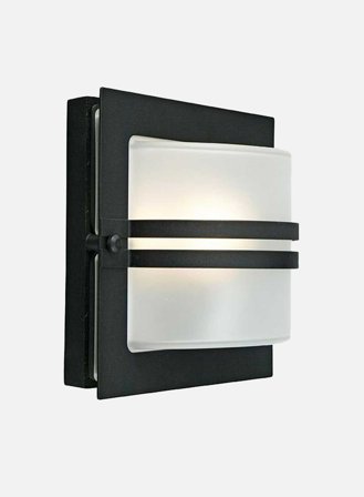 Bern 651 utelampe - sort/opal