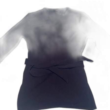 Svart omlottklänning med bälte