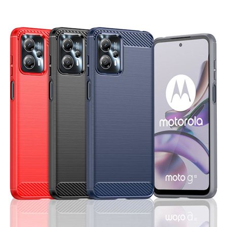 SKALO Motorola Moto G23 4G Armor Carbon Iskunkestävä TPU suojakuori - Valitse väri
