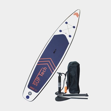 SUP gonflable 1852-Marine Touring 12', 365 x 76 x 15 cm + pagaie + pompe manuelle + sac de transport + kit de réparation