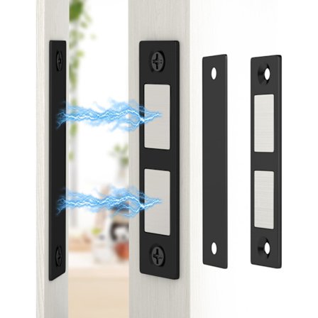 Erittäin ohut, tehokas kaapin oven magneetti, 2 kpl magneettikiinnike kaapin oveen, magneettisuljin liukuoveen, magneetti keittiön kaappiin, 