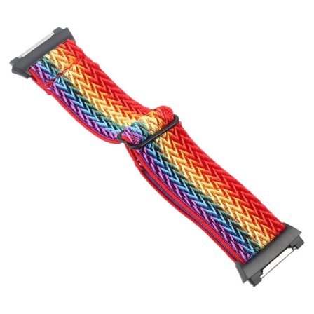 Fitbit Ionic wave pattern nylon watch strap - Multi-color