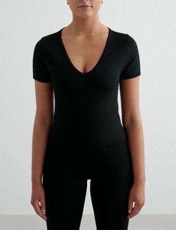 aim ́n Shape Seamless Short Sleeve - Black - XS