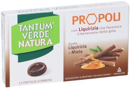 Tantum Verde Natura Liquirizia E Miele 15 Pastiglie Gommose
