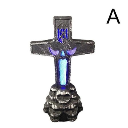 Halloween Lysende Gravsted Gyser LED Spilrekvisitter Udendørs Havefest Dekoration