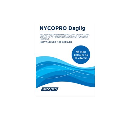 Nycopro daglig m /kalsium + vitamin D kapsler 60 stk