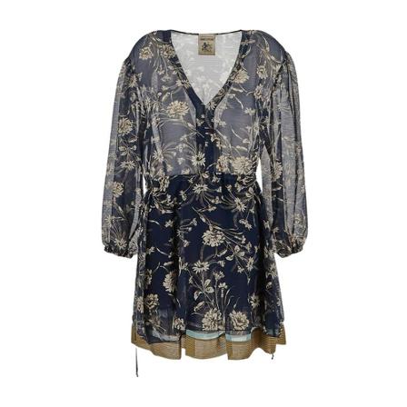 Semicouture, Short Dresses Blauw, Dames, Maat:XL