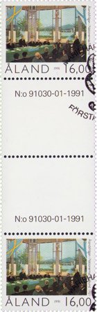 Åland - MICHEL 53 - Stemplet gutterpair