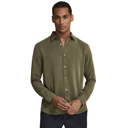 John Henric Casual Lyocell Shirt (scott) Skjortor Herr Grön XS