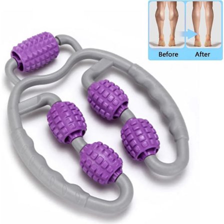 Muskelmassage roller massage celluliter för djup vävnad muskel fascia roller, (lila)