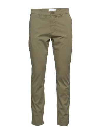 Chuck Regular Chino Poplin Pant - G Chinos Byxor Grön Knowledge Cotton Apparel