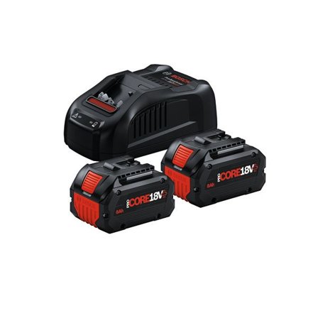 Bosch ProCORE18V+ 1600A02X03 Akku- ja laturipaketti 2 x ProCORE18V+ 8.0 Ah -akkua ja pikalatauslaite, Koneiden tarvikkeet & käyttöosat
