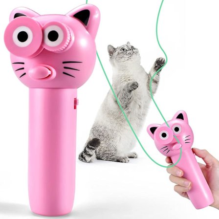 Legetøj, lynlåsetov propellerlegetøj, kreative håndholdte tovstyrede kattelegetøj