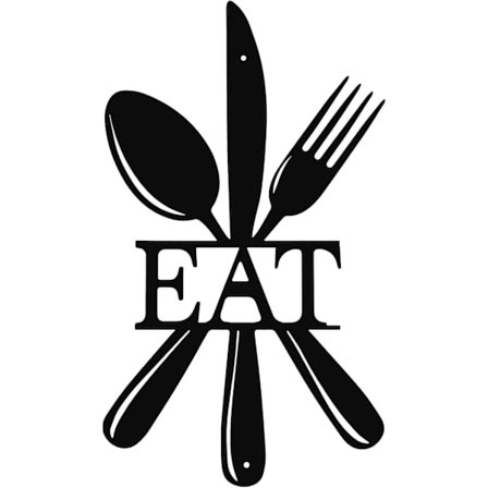 Köksskylt i metall, köksskyltar väggdekor rustik metallkök