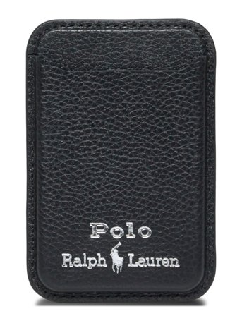 Polo Ralph Lauren Pebble Leather-Mag Cc-Tcc - Black - ONE SIZE