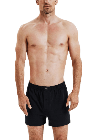 Bread & Boxers 2-pack Jersey Boxer Shorts Kalsonger Herr Svart L