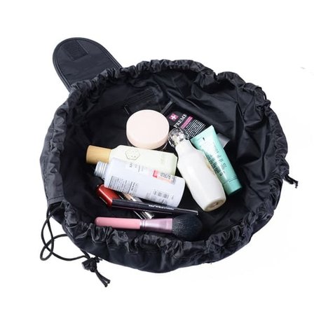 Toilettilaukku, kokoontaitettava ja laajennettava