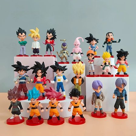 Dragon Ball Figurer Saiyan Goku Mini Anime Figur 20 Stilarter Legetøj Anim Modeller Til Børns Fødselsdagsgave Bil Dekoration(HK)