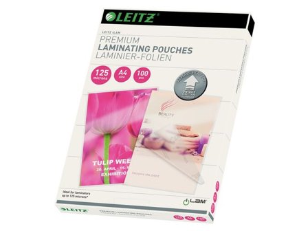 LEITZ Laminat UDT A4 125mic klar 100/fp - Lyreco - Kontorsmaskiner - Laminering - Laminat - A4