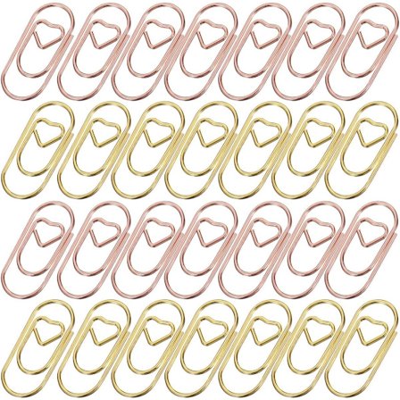 300 stk. - binders - hjerteformede binders - kontorrekvisita - skoleutstyr