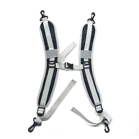 2 STK Bærbar reiseryggsekk Polstrede skulderstropper Nylon Adj