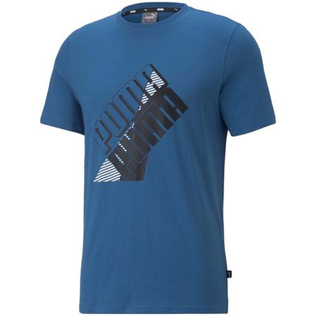 Shirts Puma Power Logo Tee Blå 188 - 191 Cm/xl