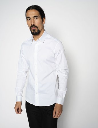 Mos Mosh Gallery Mmgmanny Stretch Shirt - White - XL