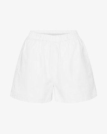 Women Organic Twill Shorts - Optical White - Female - M - Sustainable material - Ethical production