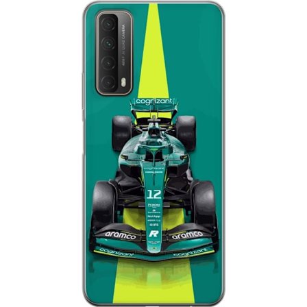 Yhteensopiva Puhelinkuori Huawei Huawei P smart 2021 Aston Martinin Formula 1 -auto vihreässä kilpailumuotoilussa, jossa on moderni studiosentuntma