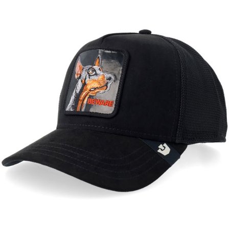 Goorin - Svart trucker Keps - Black Out Doberman Void A-frame Trucker @ Hatstore
