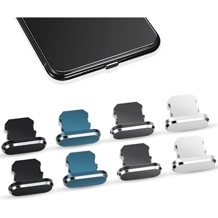 8 stk. støvpropper Anti-støv Cover Opladningsbeskyttere Kompatibel med