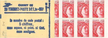 Frankrig 1979 - Frimærkehæfte YT 2059-C4 - Postfrisk