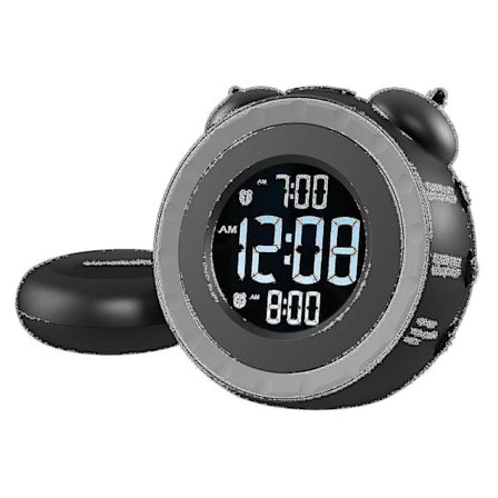 Høylydende dobbel vekkerklokke for tunge sovende eller hørselshemmede