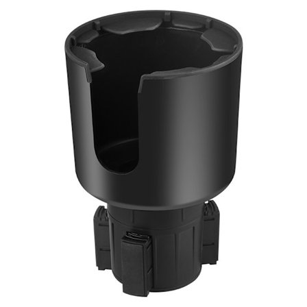 Ekspanderbar koppholder for bil med justerbar base og underlag for de fleste koppholdere i biler