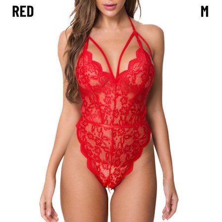 Spets Bodysuits Underkläder Nattkläder-Underkläder RÖD M röd M röd M